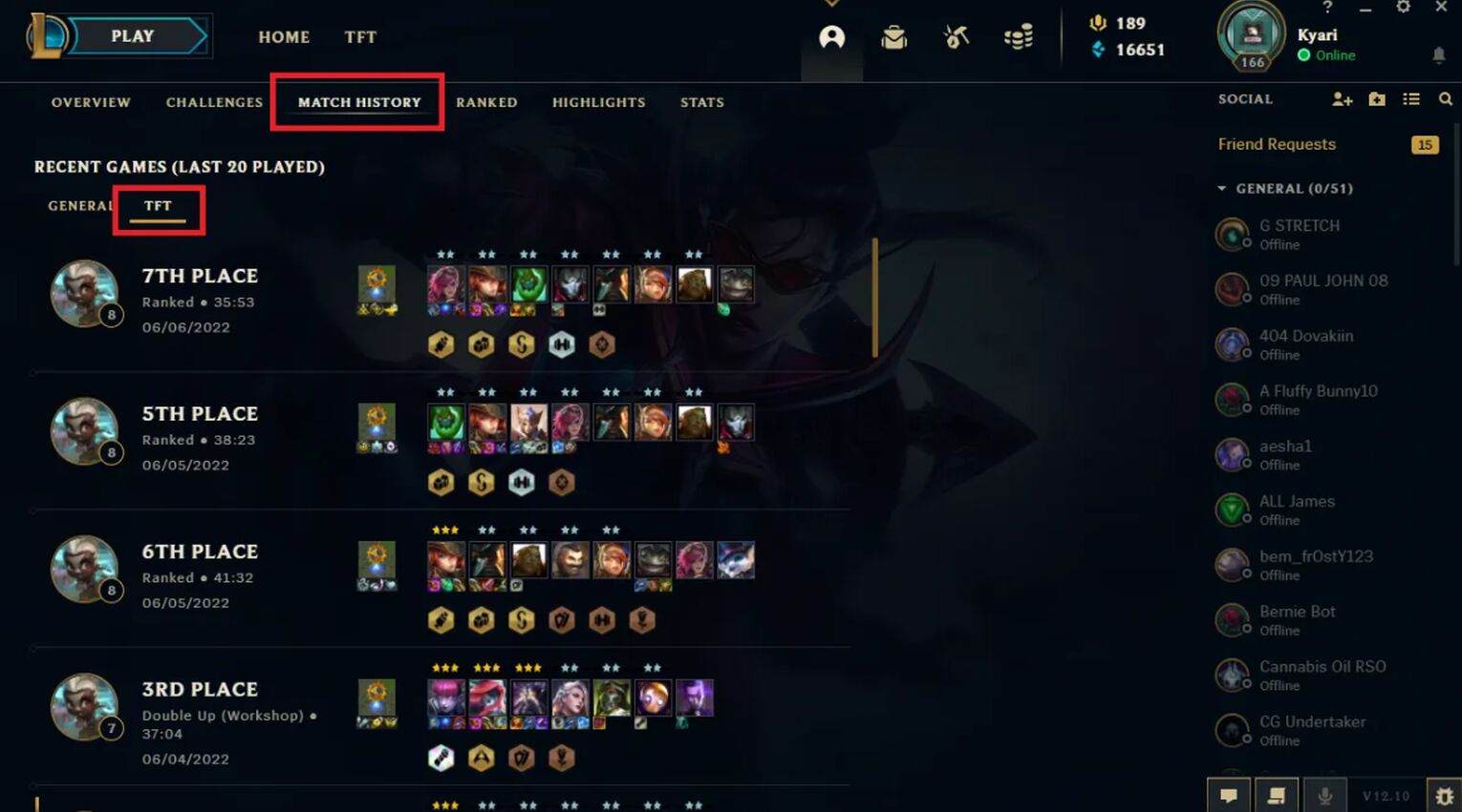 How To View Your TFT Match History