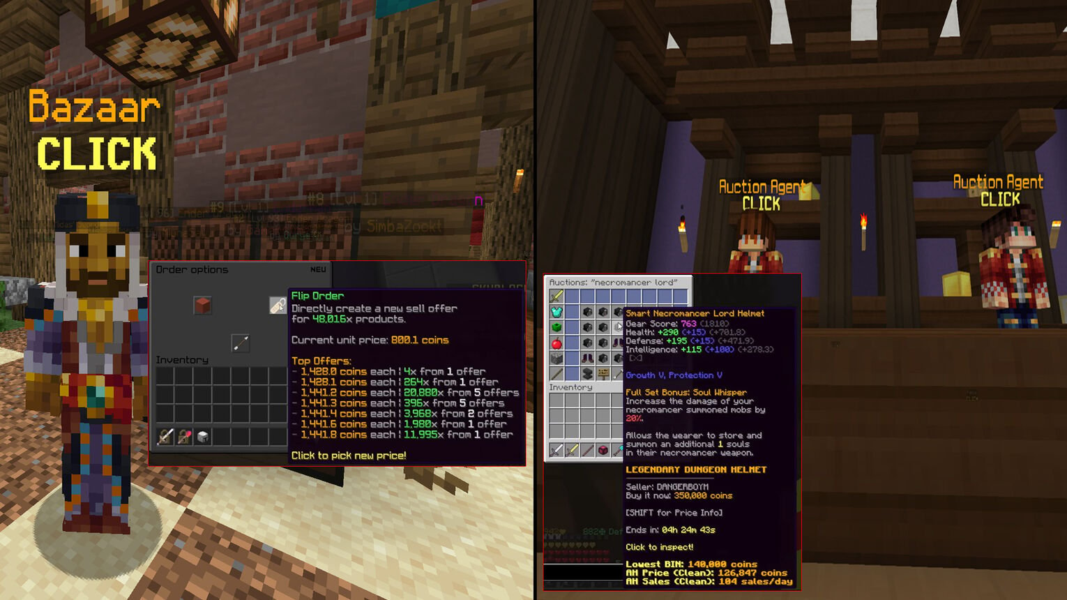 Minecraft Hypixel Get Free Coins Auction House and Bazaar Flipping