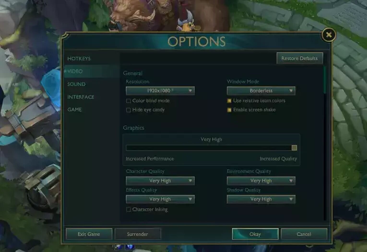 Best Pro Settings for Performance and High Elo LoL