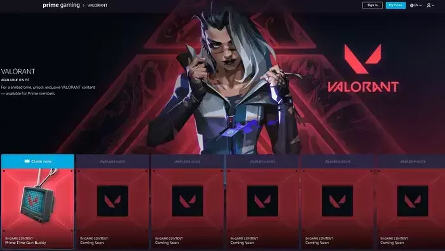 Valorant:  Prime Gaming Members Will Get 10 Free Radianite Points in  Valorant