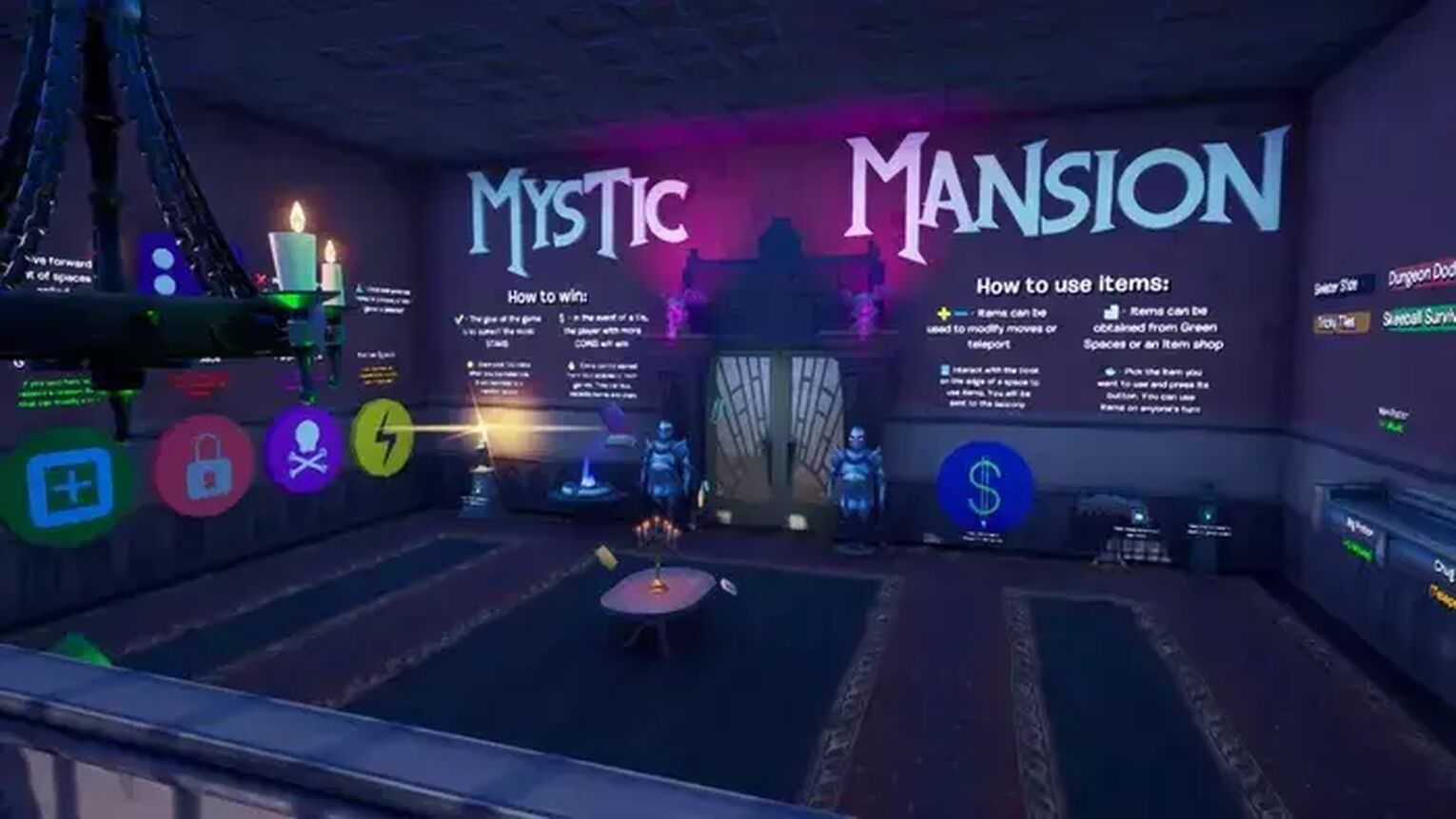 Mystic Mansion Map code