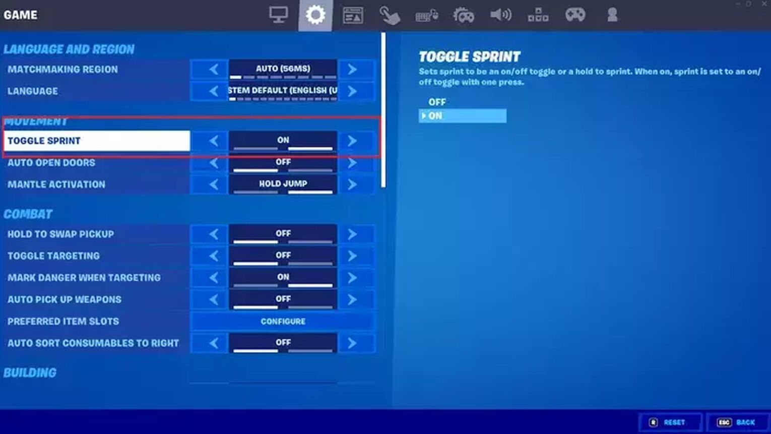 How To Auto Run in Fortnite on PC
