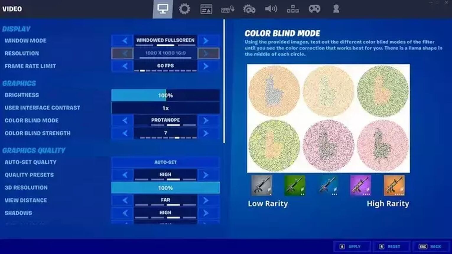 The best colorblind settings for Fortnite - Dot Esports