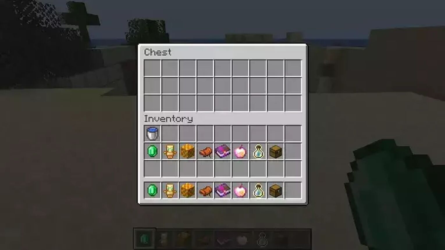 Placing Items In Chest