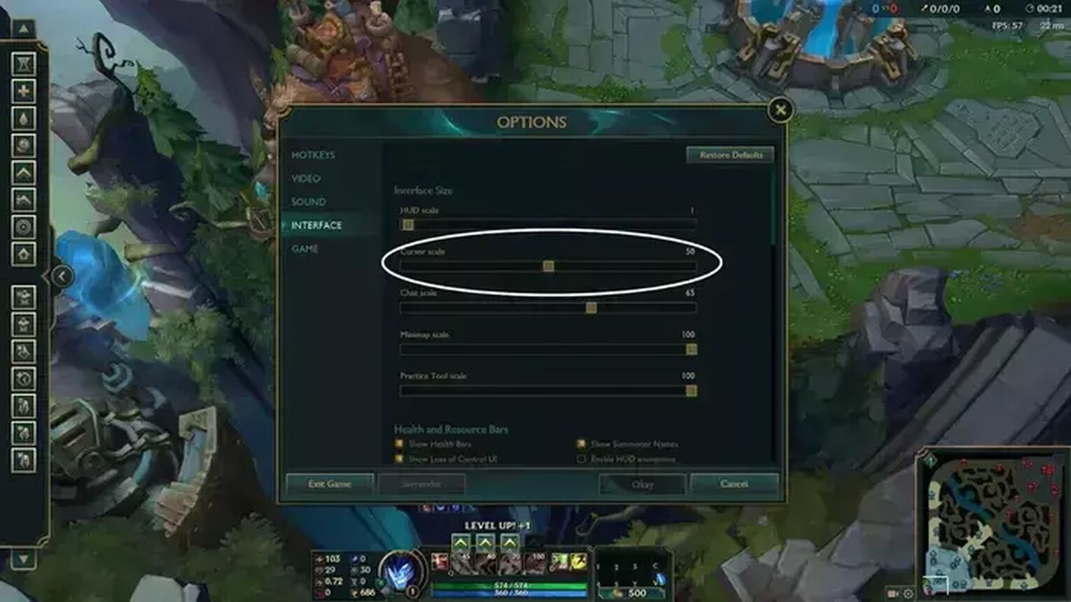 How to Change Cursor Size in LoL