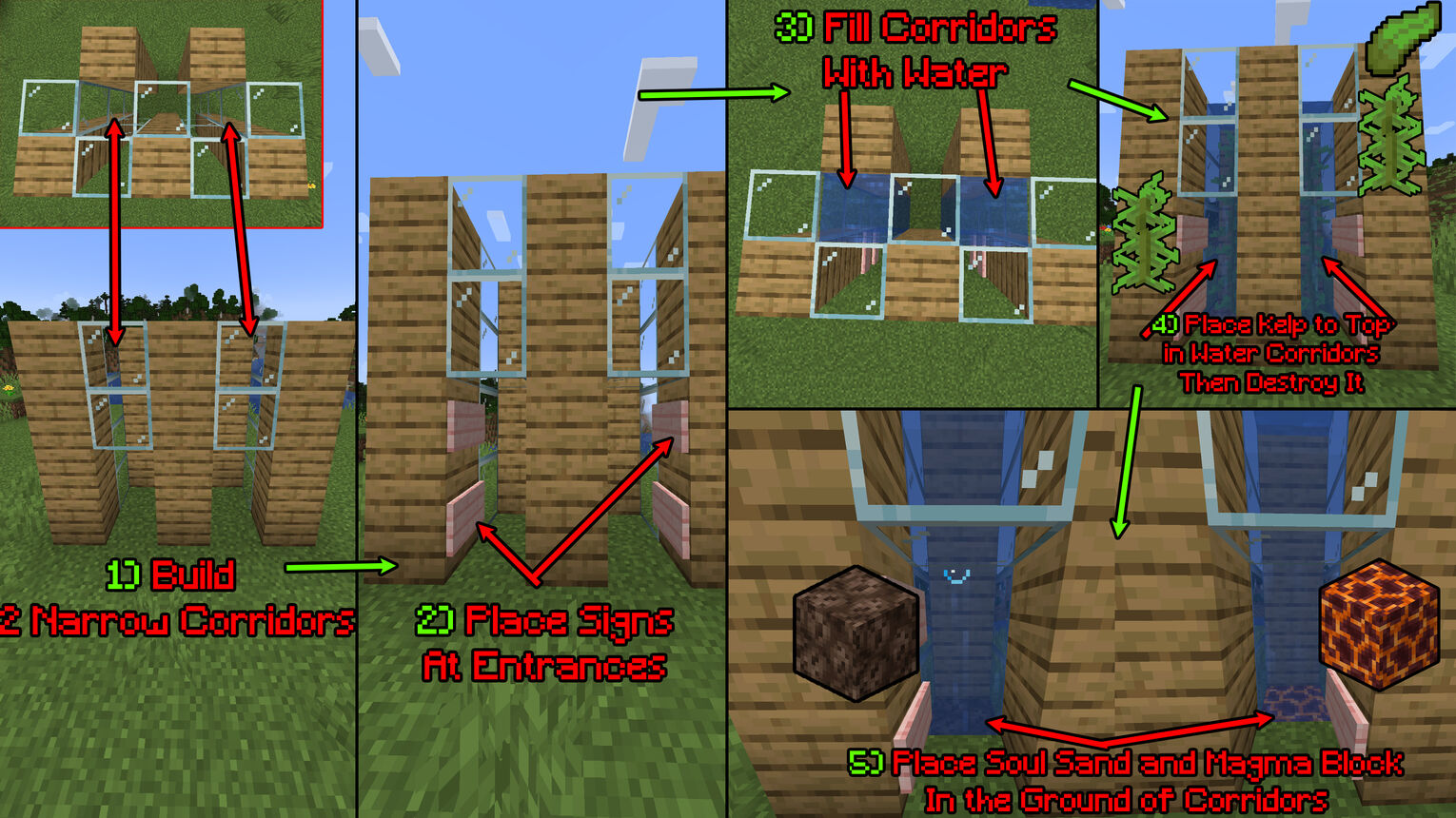 Minecraft How to Make a Water Elevator