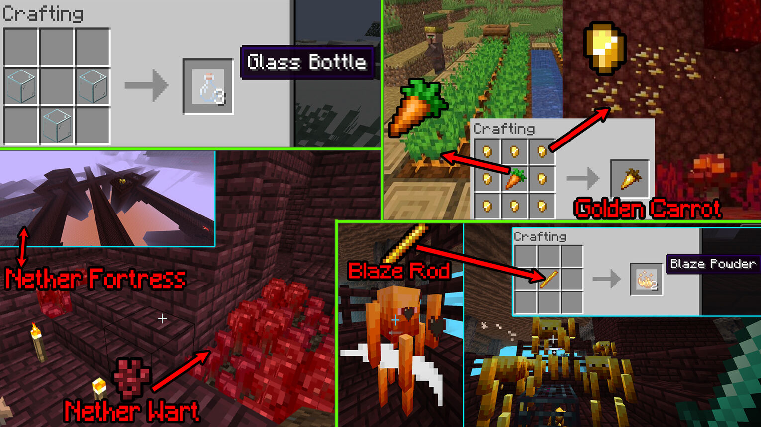 Minecraft Night Vision Potion How to Get Items