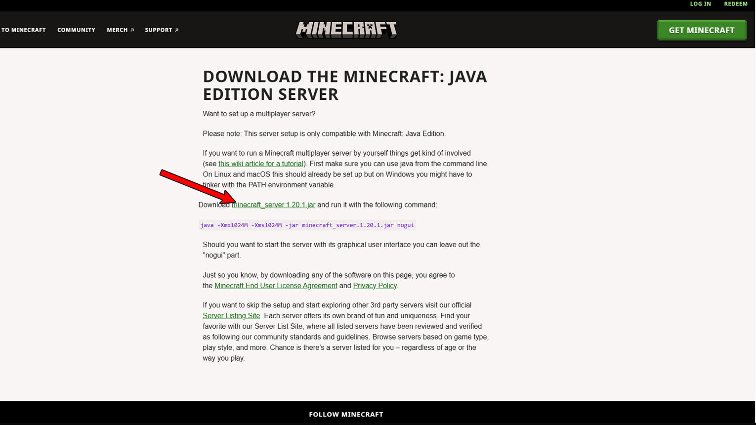 Minecraft Download Server Java File