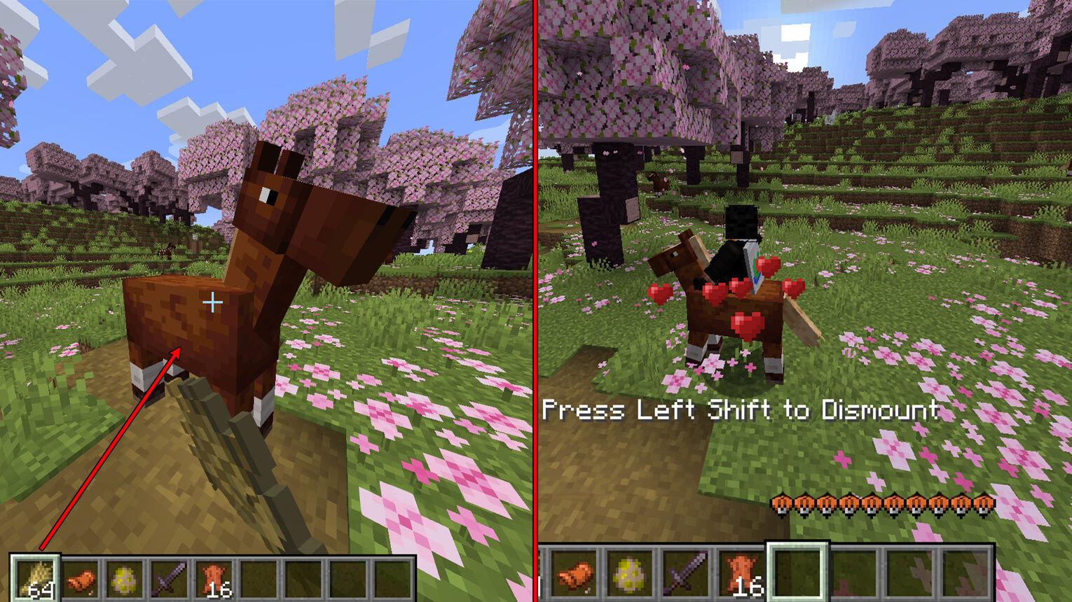 Minecraft How to Tame a Horse