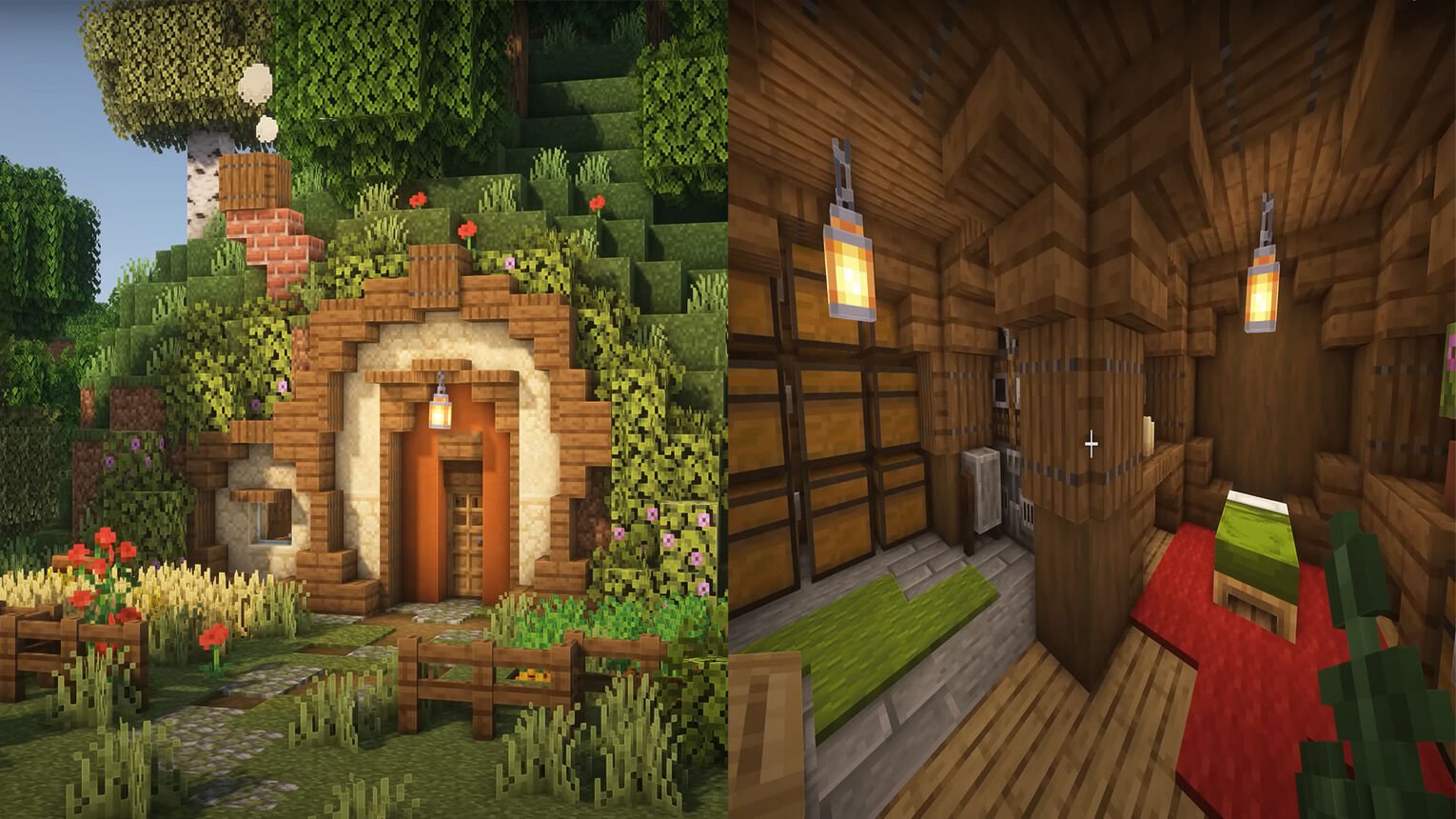 Minecraft Best Small House Ideas Hobbit Hole