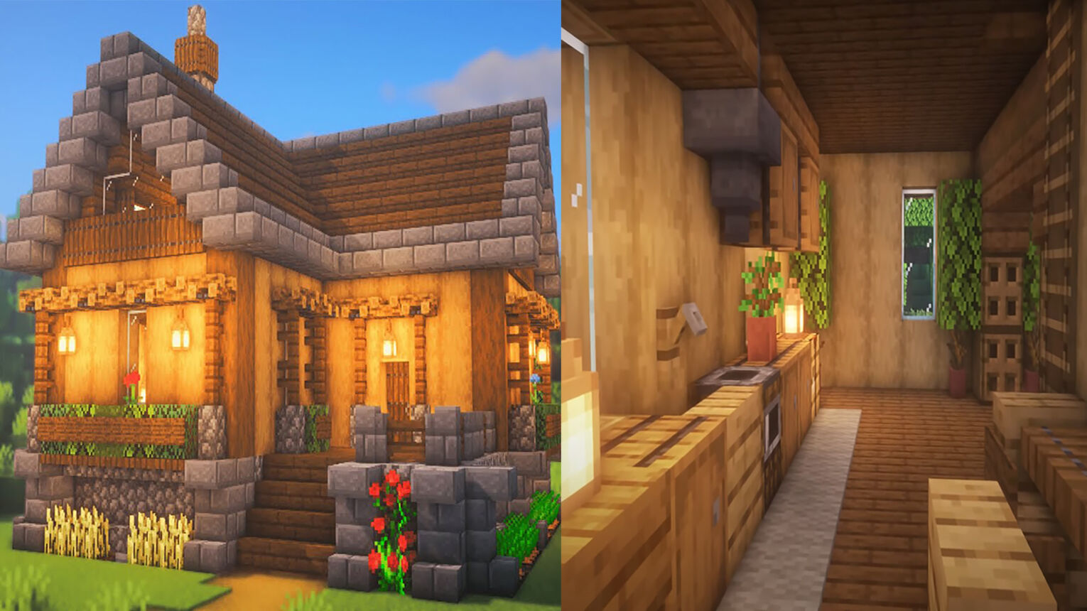 Minecraft Best Small House Ideas Cozy Oak House