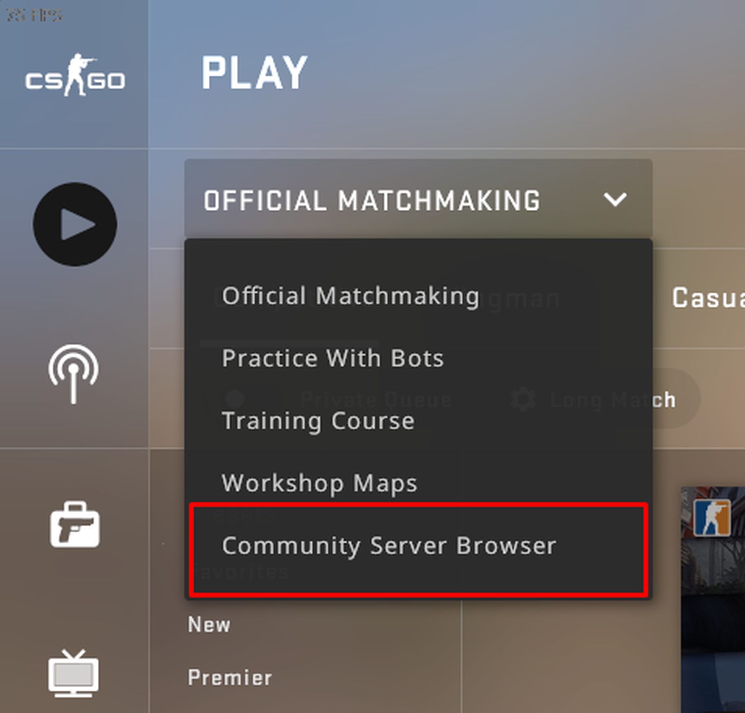 Community Server Browser