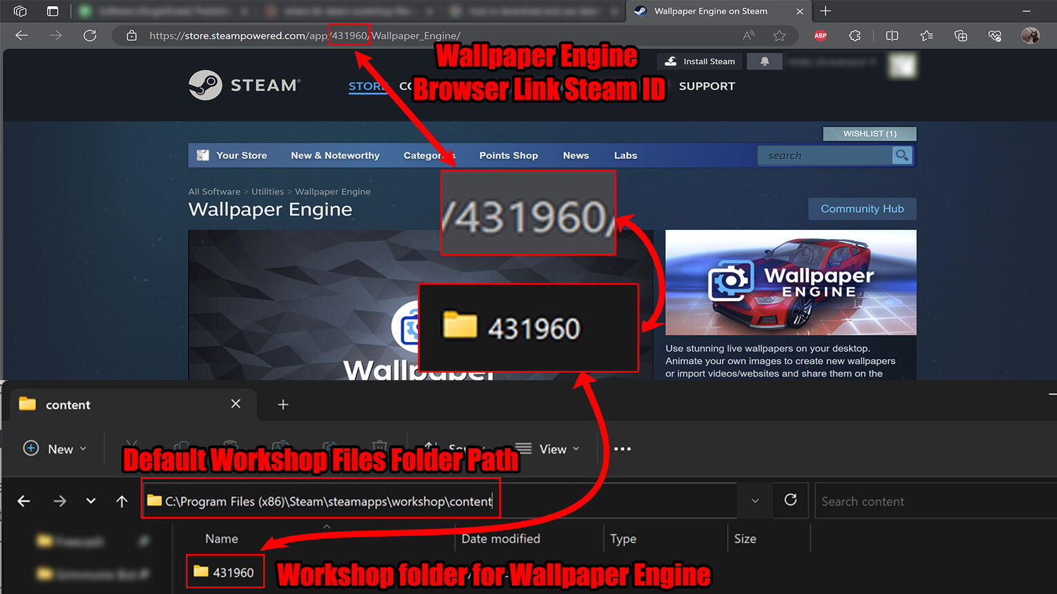 Steam How to Find Workshop Folder Files and Game Steam IDs