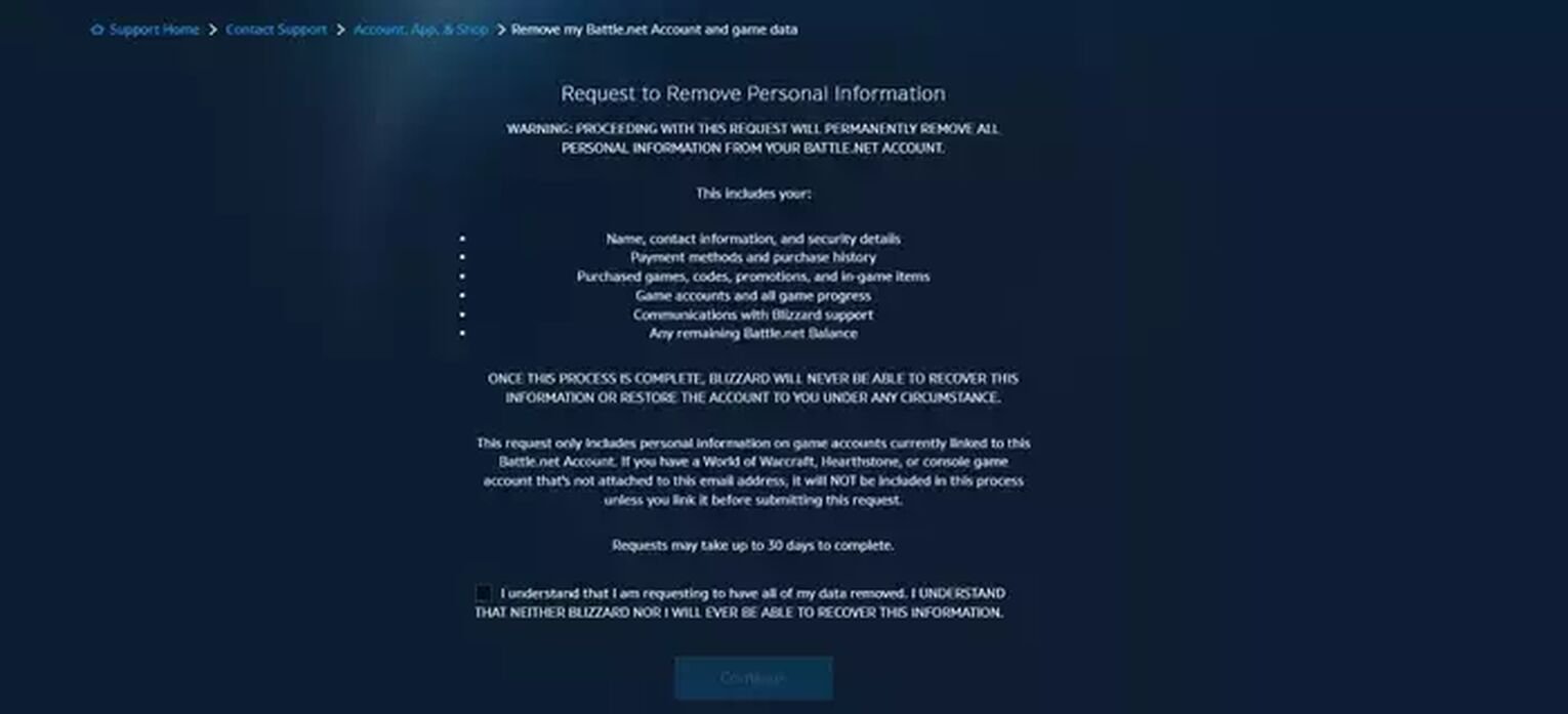 How to Delete Your Blizzard Account