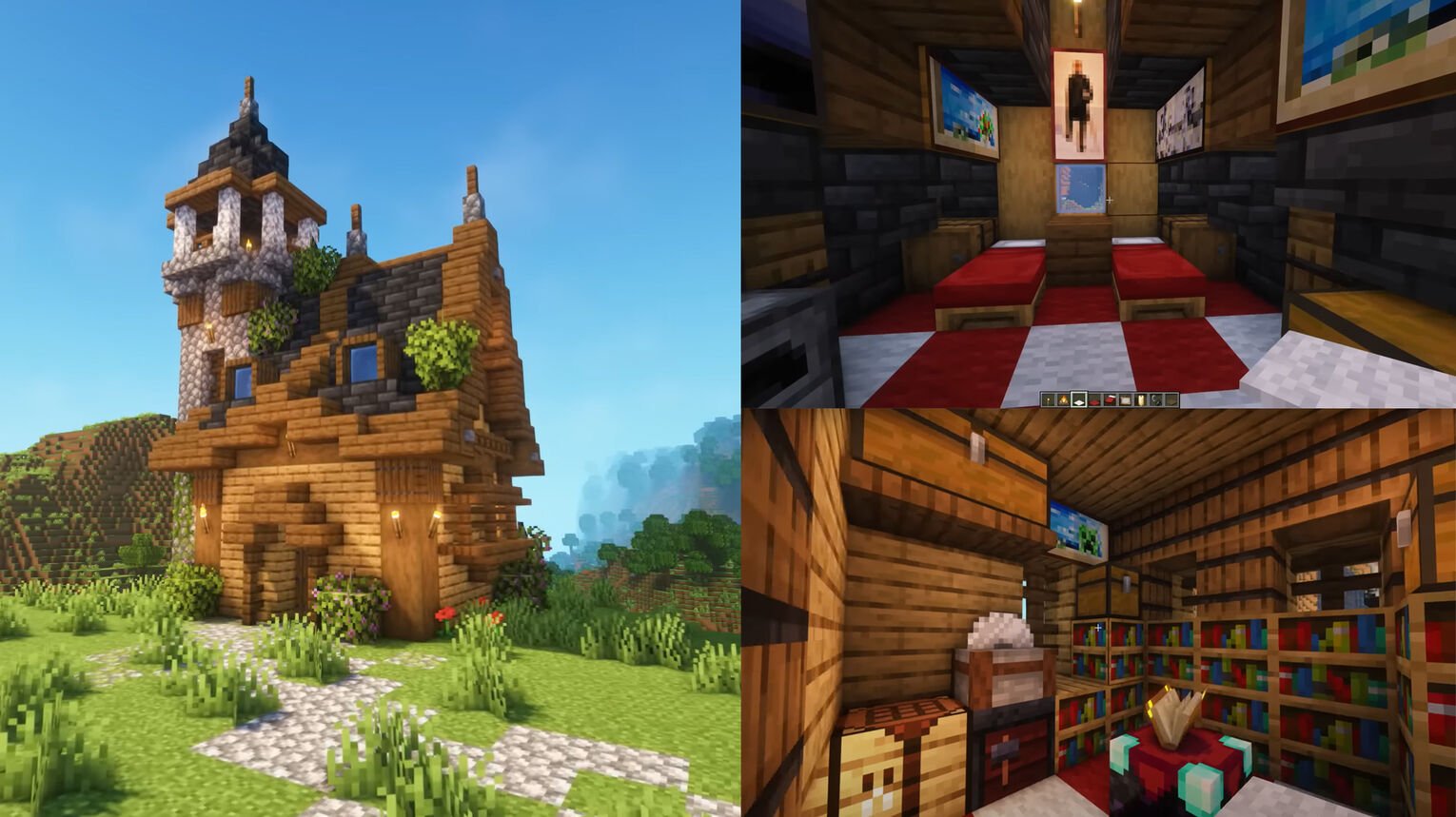 Minecraft Medieval Starter House