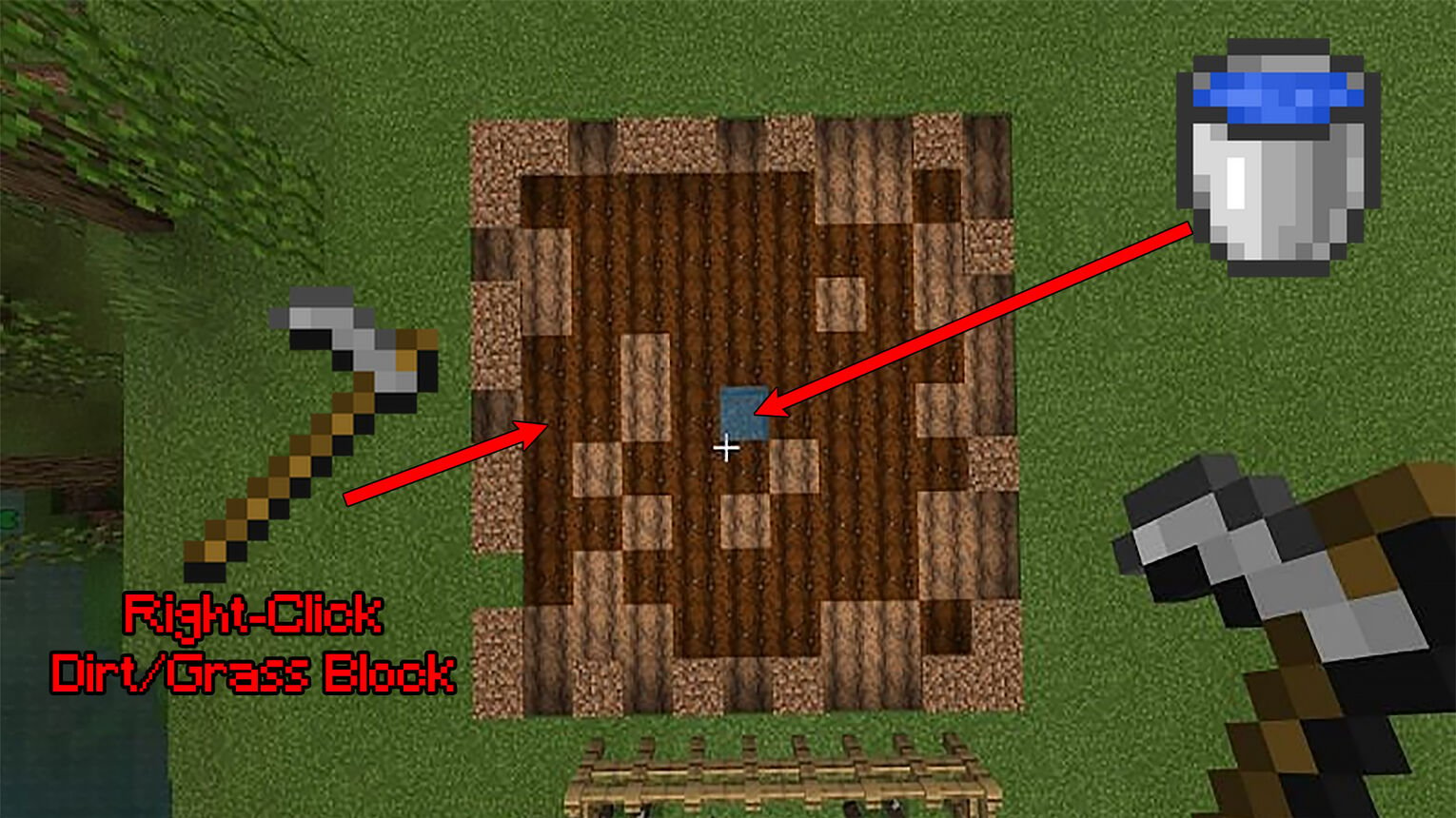 Minecraft How to Make Farmlands