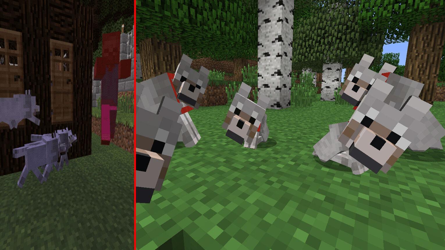 Minecraft Best Mobs Wolf Dogs