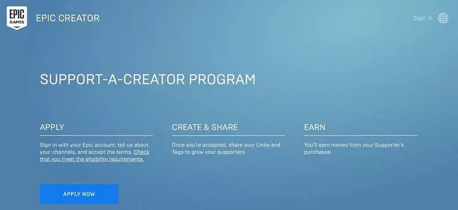 Applying for the Support-A-Creator Program