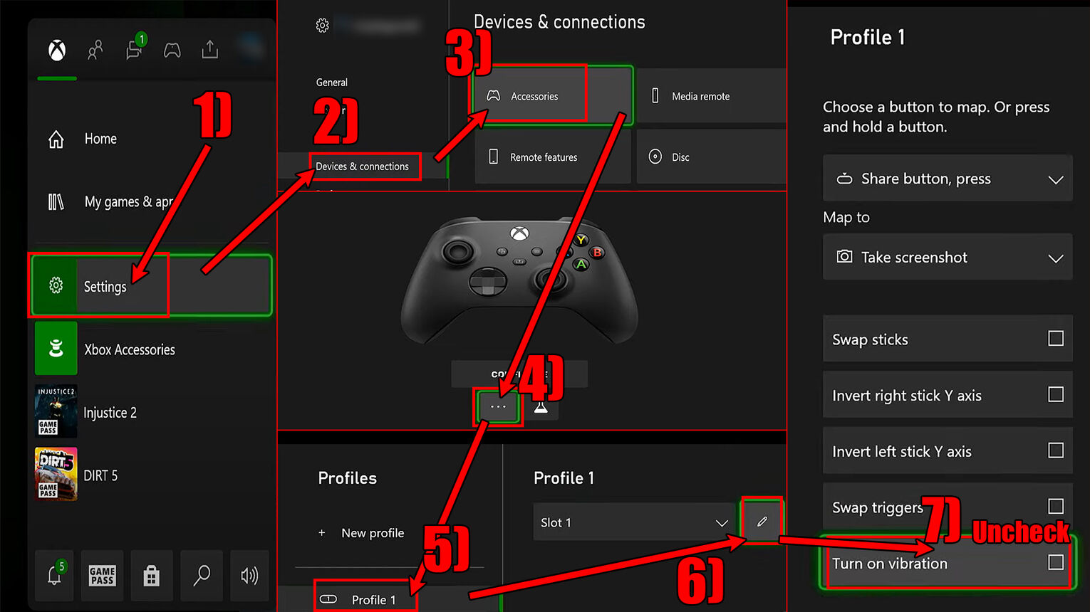 Xbox One Console Turn Off Controller Vibrations