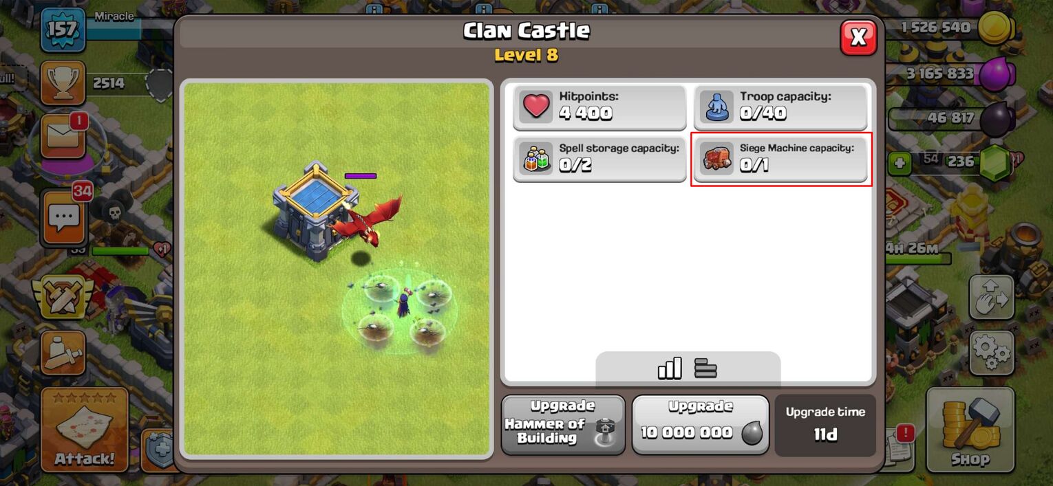 Clan Castle Slot