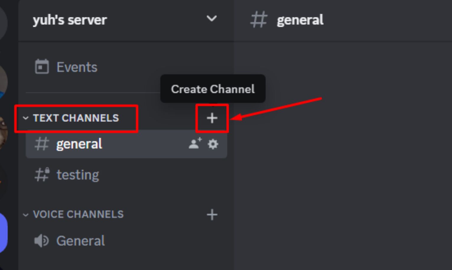 Creating The Text Channel