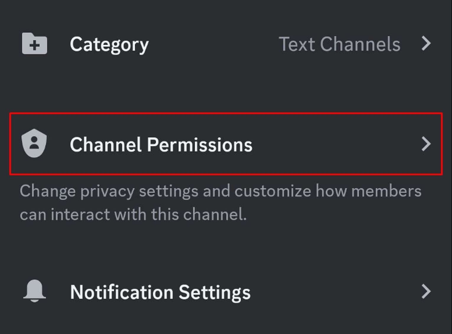 Channel Permissions
