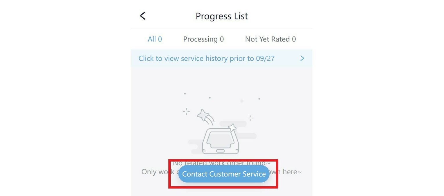 Click Contact Customer Service
