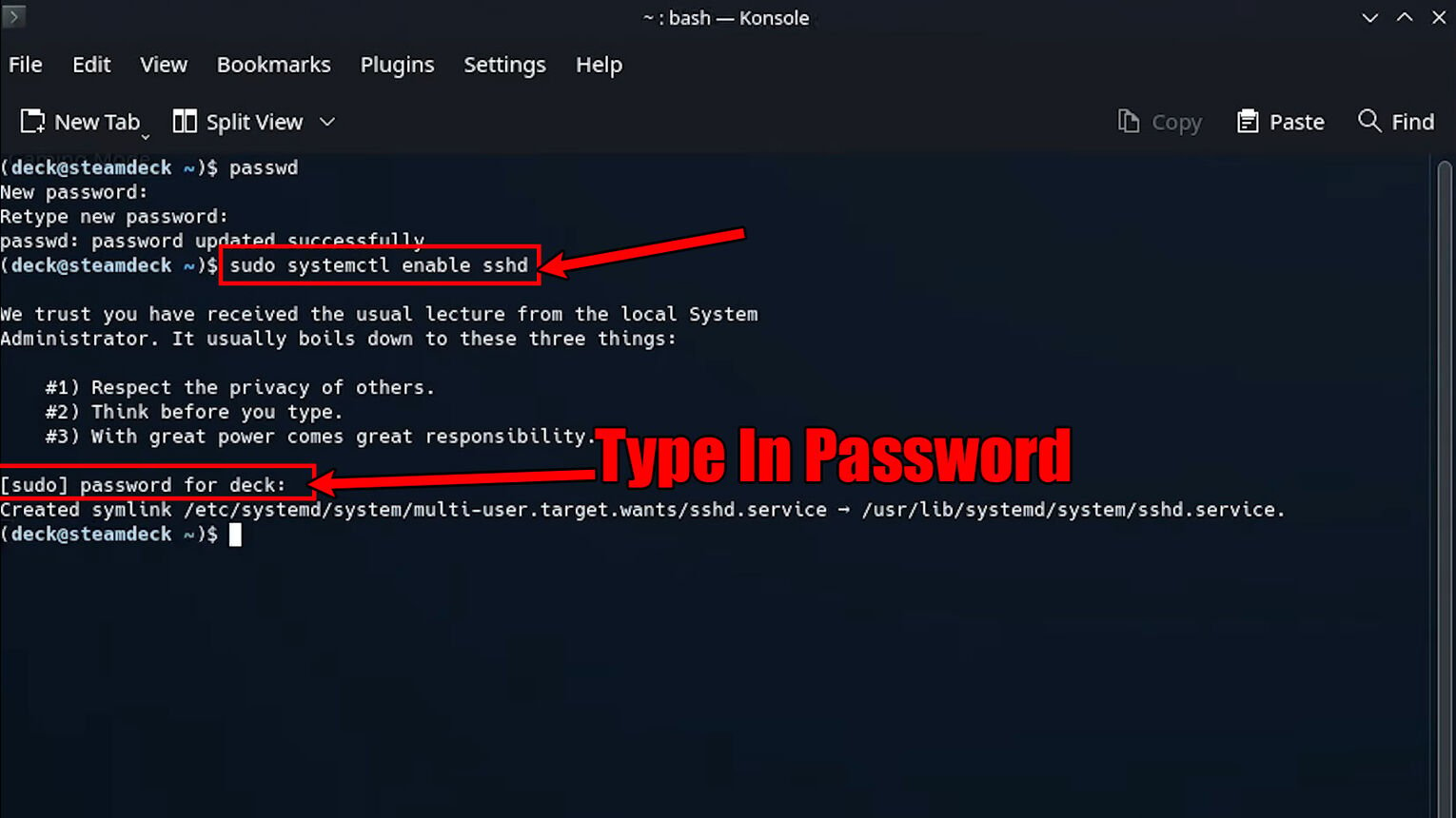 Steam Deck How to Enable SSH