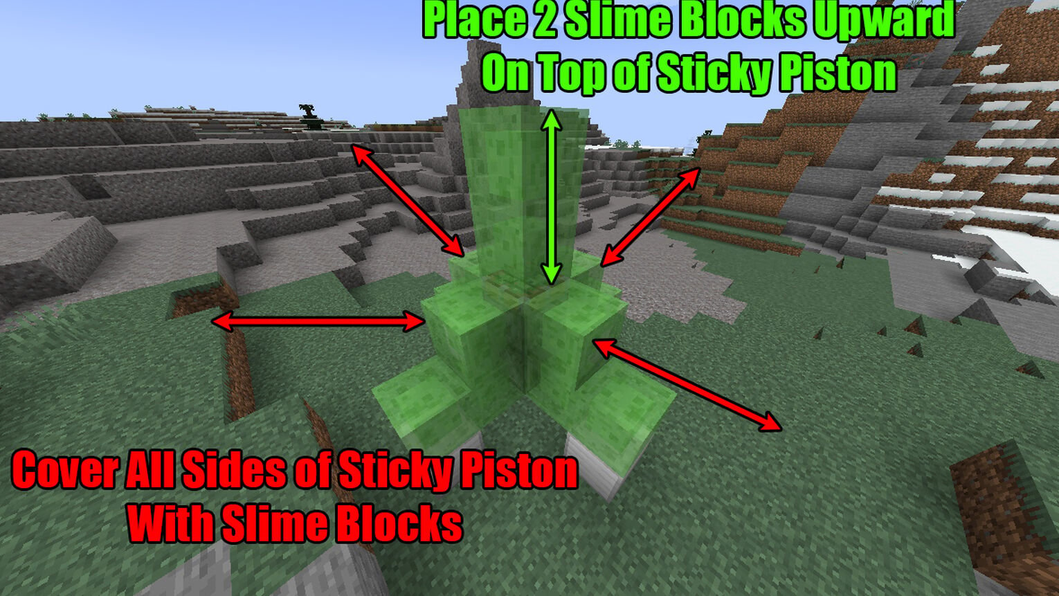 Minecraft Rocket Ship Sticky Piston Cover With ﻿Slime Blocks