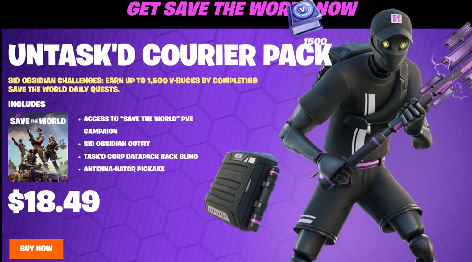 Purchasing Save the World from Epic Games webstie
