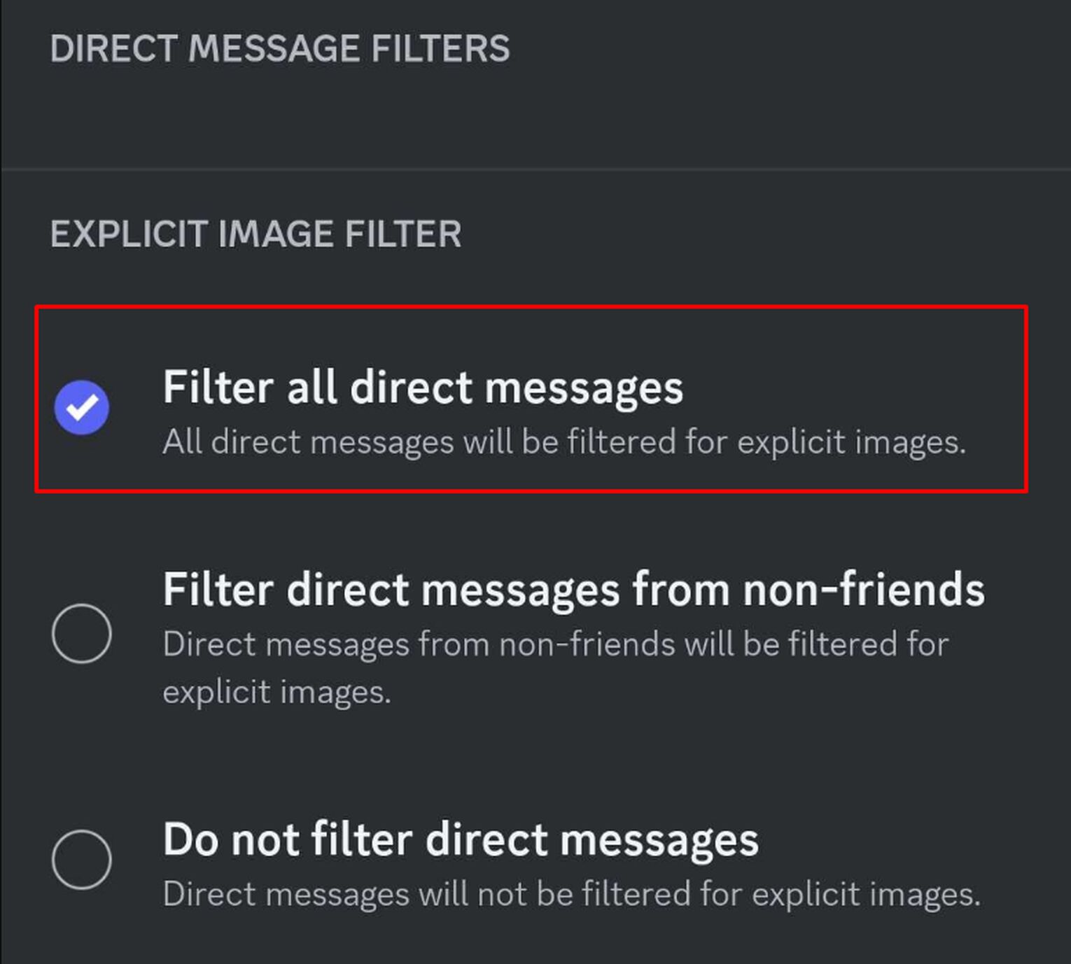 Hide NSFW Content On Discord Mobile Step 3