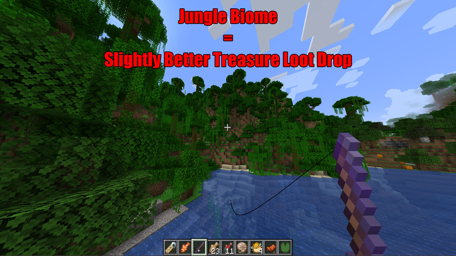 Minecraft Jungle Biome Fishing Location