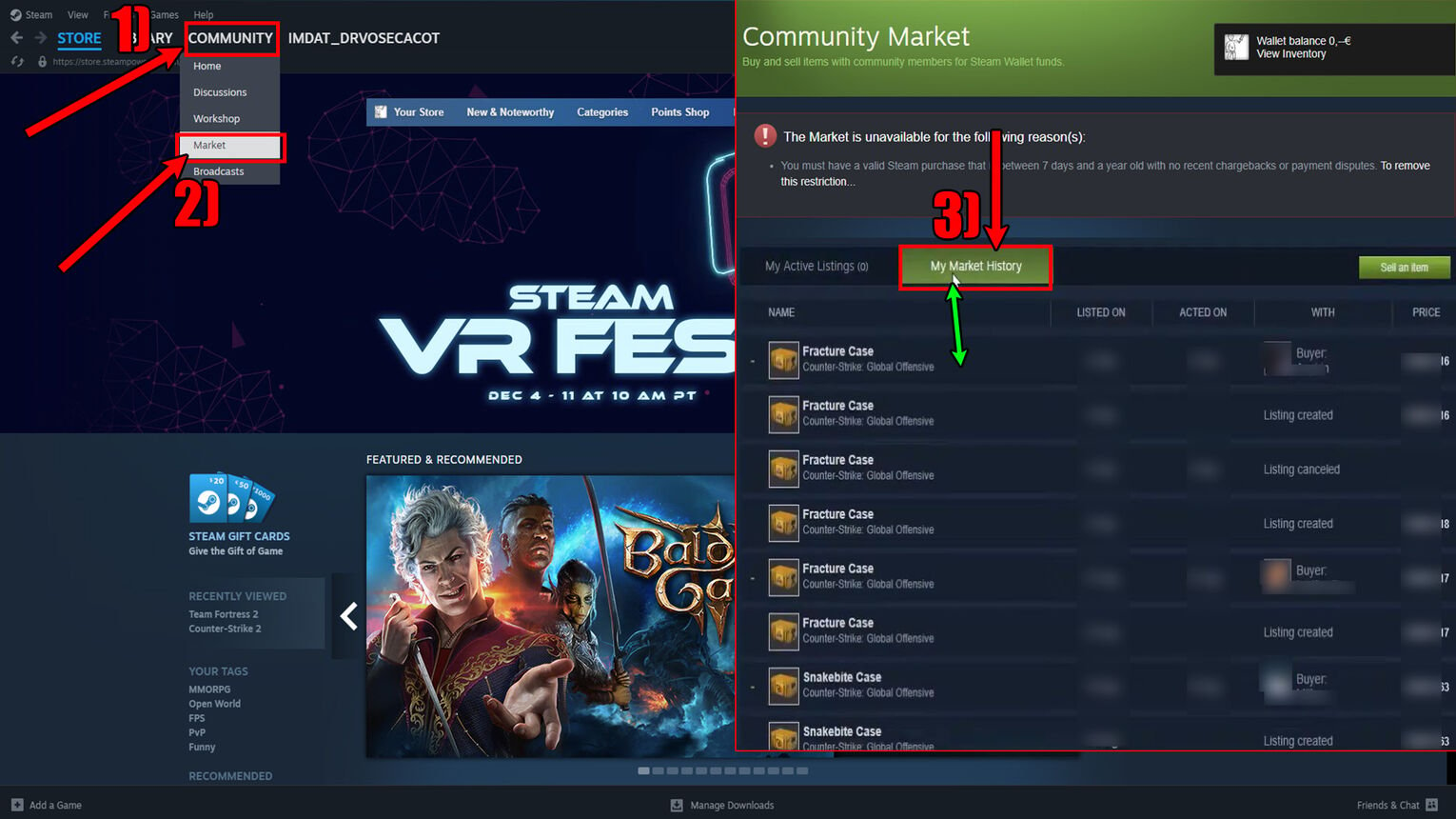 Steam How to See Market History