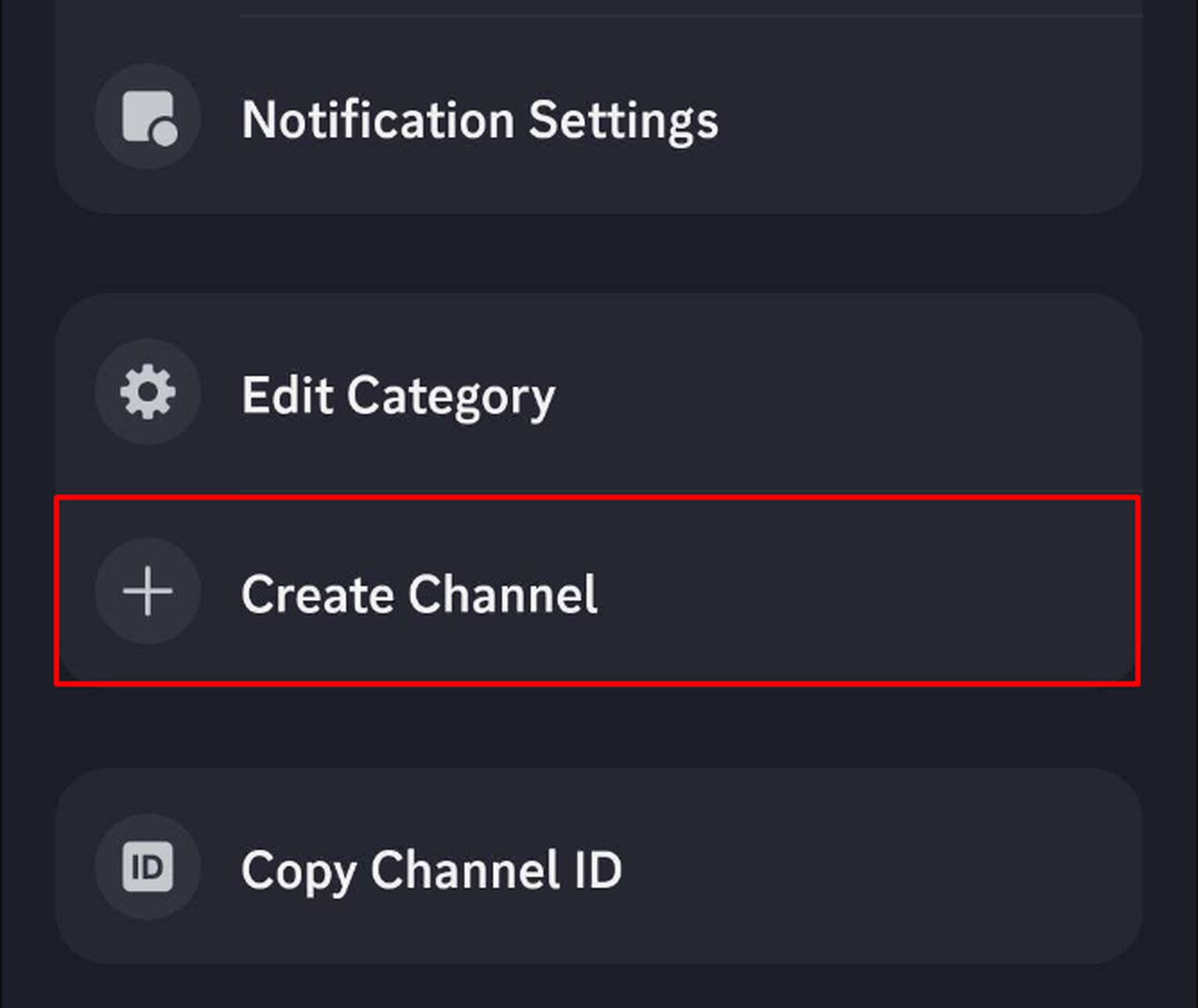 Go To “Create Channel”