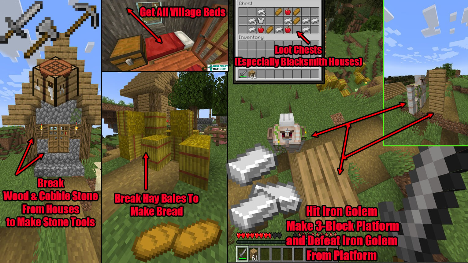 Minecraft Speedrun Village Looting