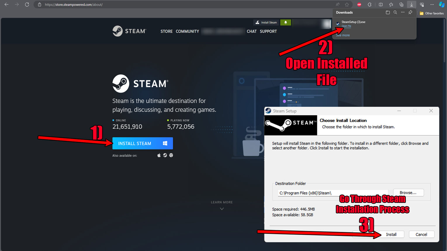 Steam How to Update By Reinstalling