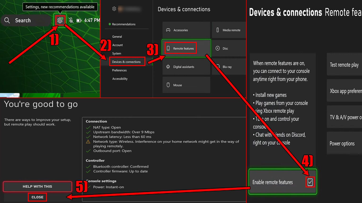 Xbox How to Turn On Remote Features