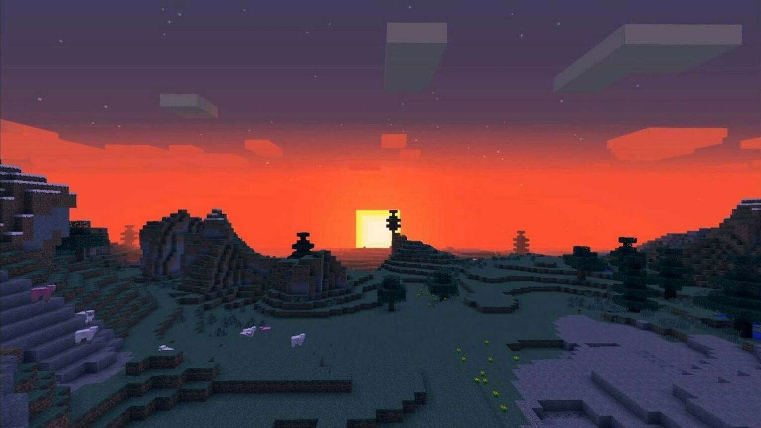 Minecraft Sunset