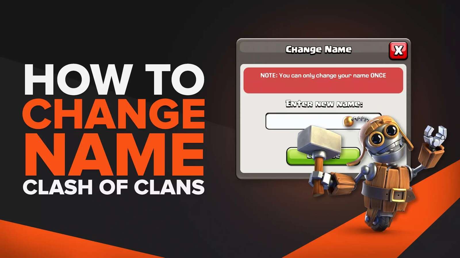 How To Change Your Name In Clash of Clans