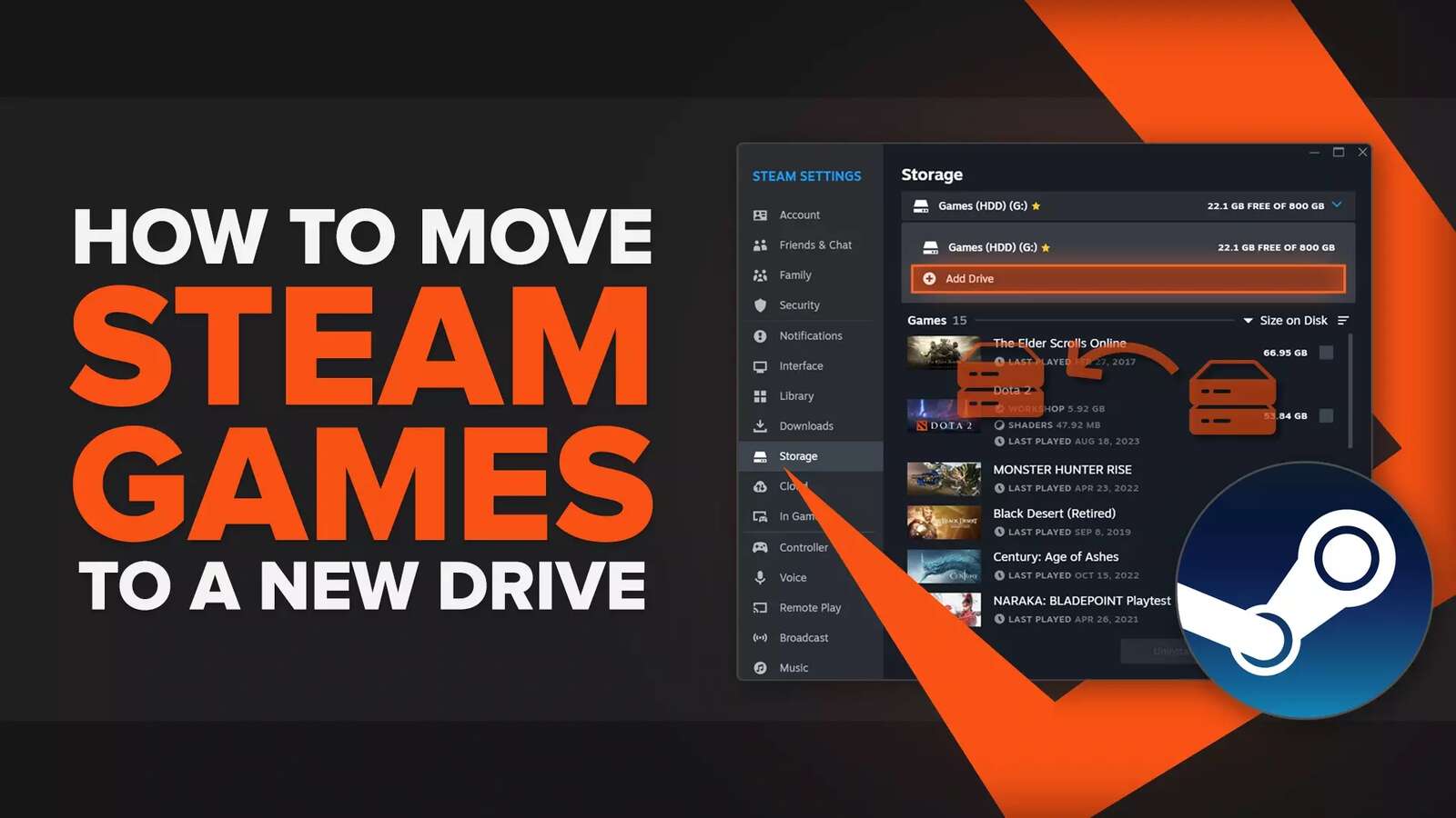 How to Quickly Move Steam Games to Another Drive