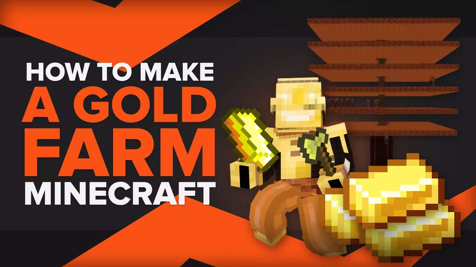 How to Make an AFK Gold Farm in Minecraft [Complete Guide]