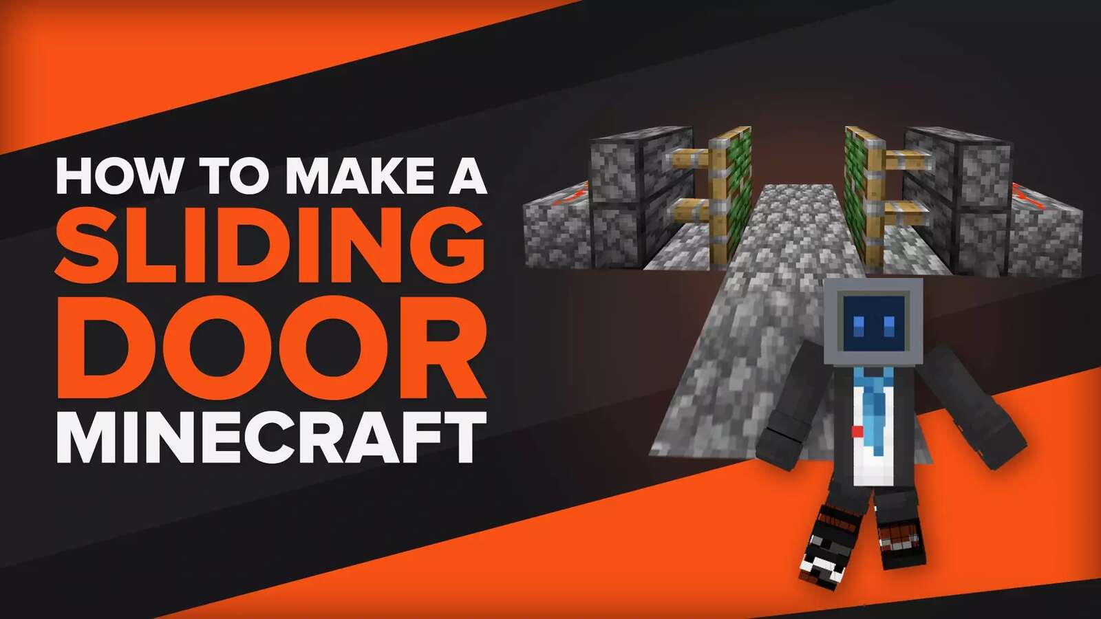 How to Make a Sliding Door in Minecraft [Redstone Guide]