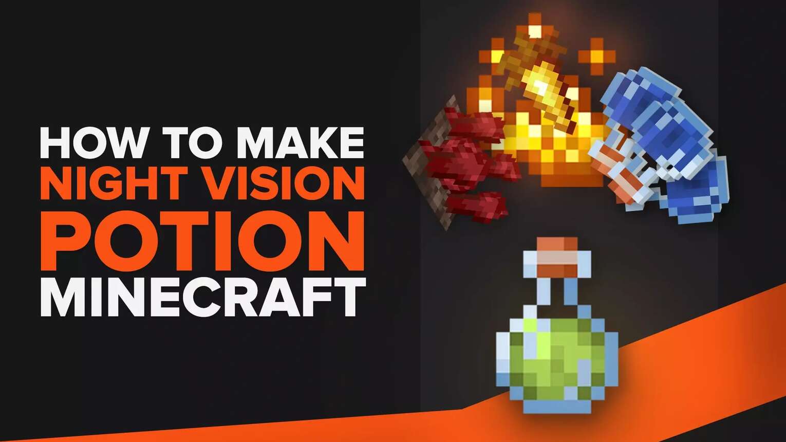Comment fabriquer une potion de vision nocturne Minecraft
