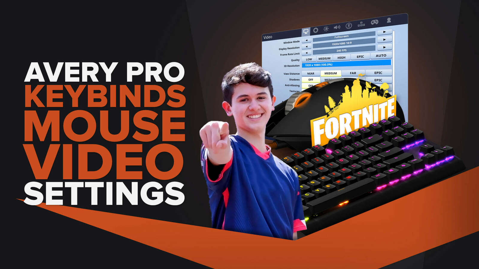 Avery | Keybinds, Mouse, Video Pro Fortnite Settings