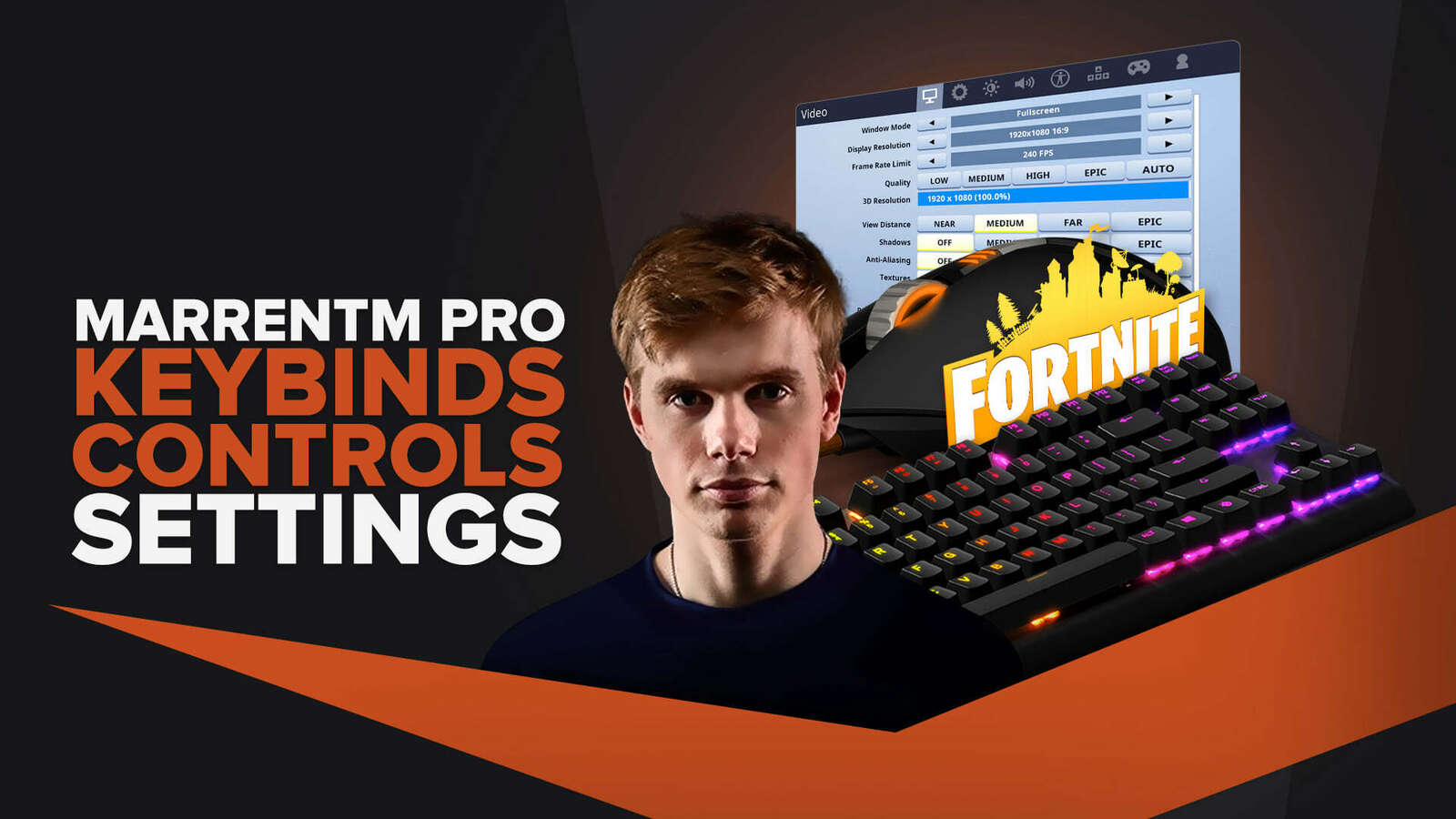 Marrentm's | Keybinds, Mouse, Video Pro Fornite Settings