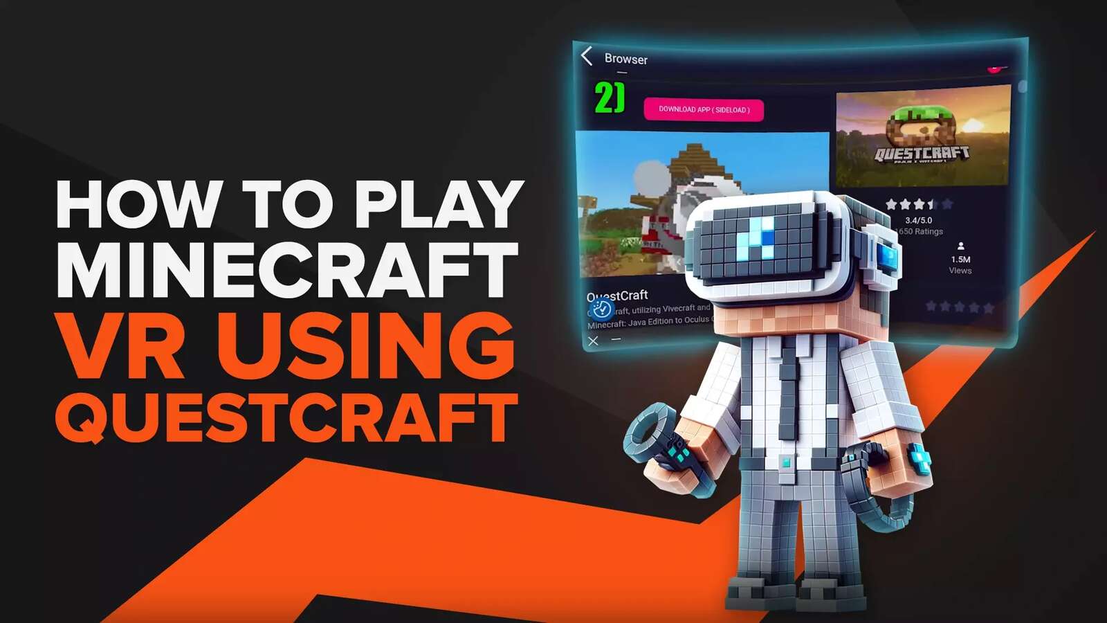 How to Download and Play Minecraft VR Using Questcraft
