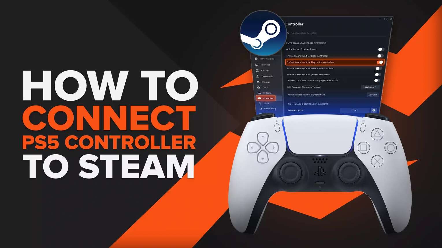 How to Quickly Connect a PS5 Controller to Steam on PC