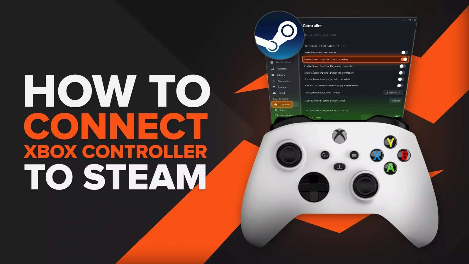 How to Easily Connect an Xbox Controller to Steam on PC