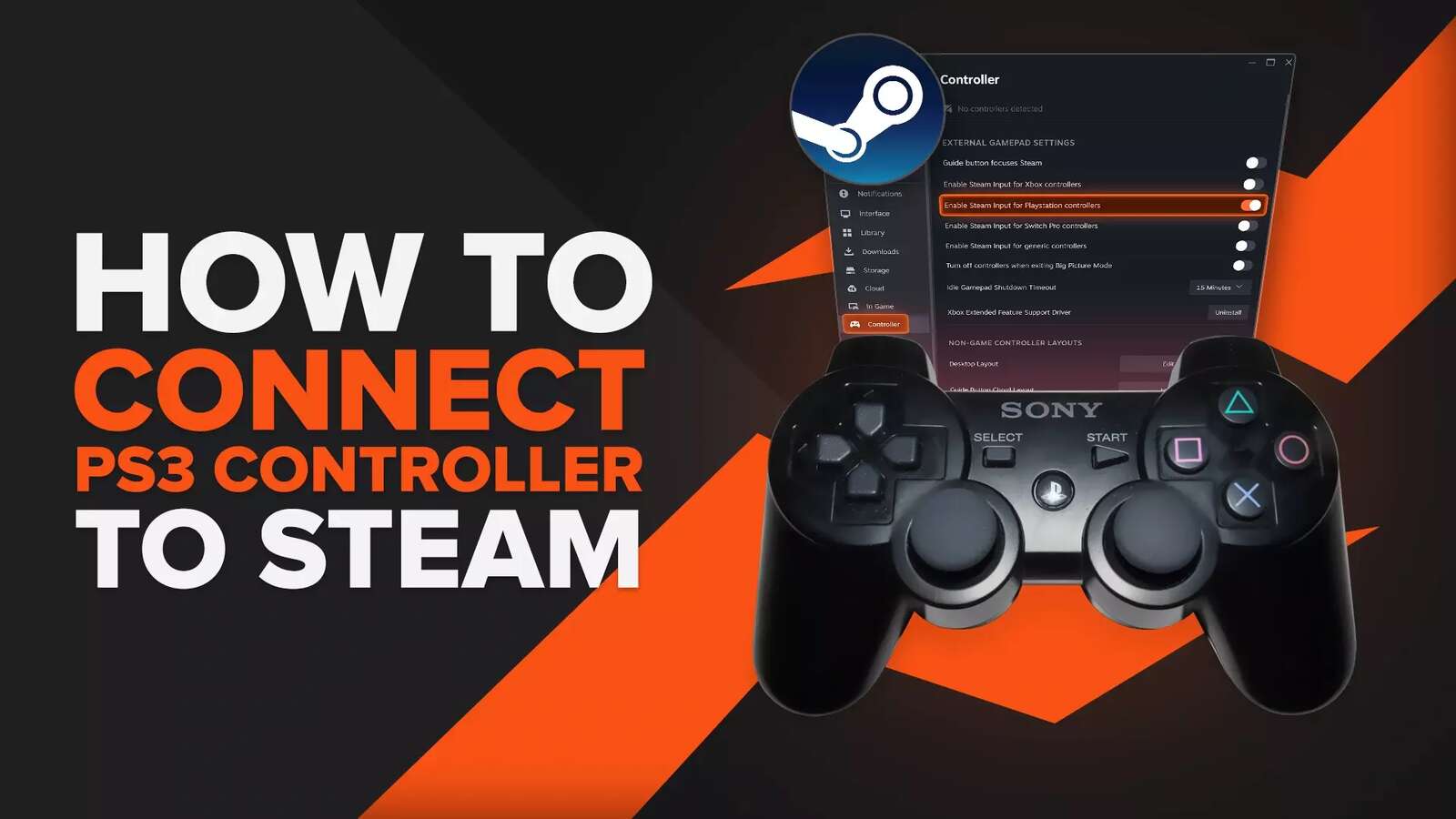 How to Connect a PS3 Controller to Steam on PC Easily