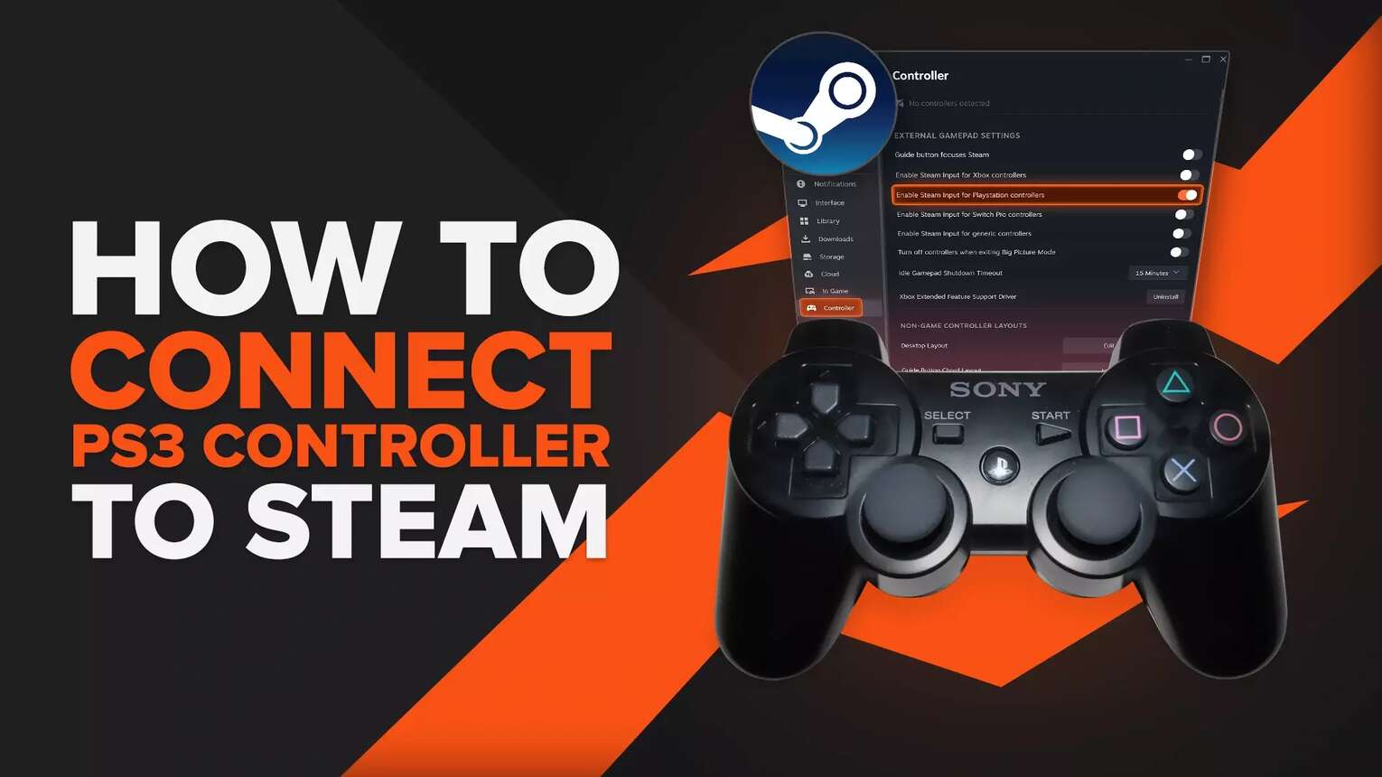 How to Connect a PS3 Controller to Steam on PC Easily